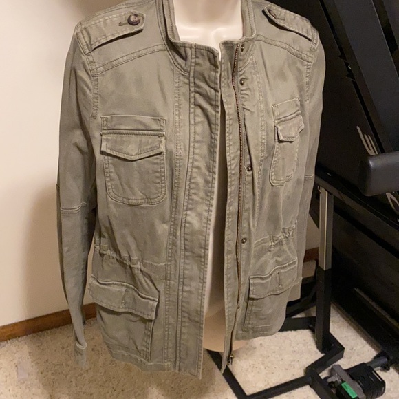 NWOT Express Green utility jacket Size SP - Picture 2 of 7